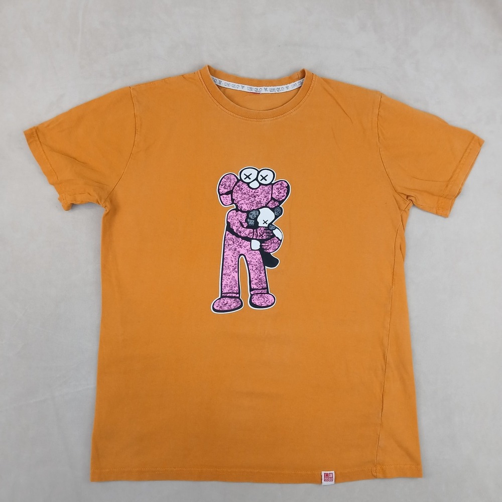 Uniqlo X Small Mens BFF T Shirt Streetwear Hip Hop Art 19x25 Japanese